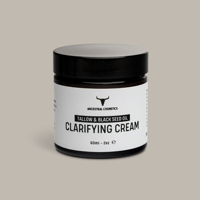 Klärende Creme mit Talg und Schwarzkümmelöl